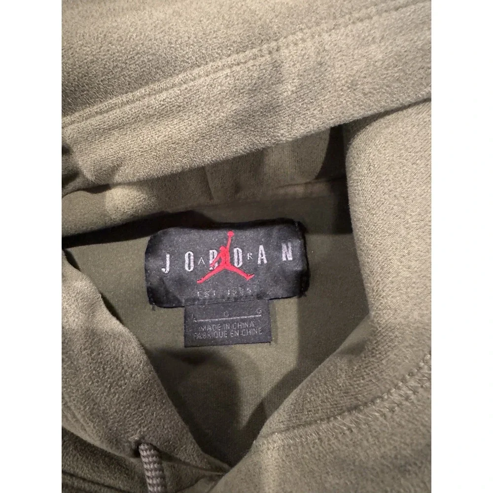 Cactus Jack Travis Scott x Air Jordan Washed Suede Hoodie Size Large